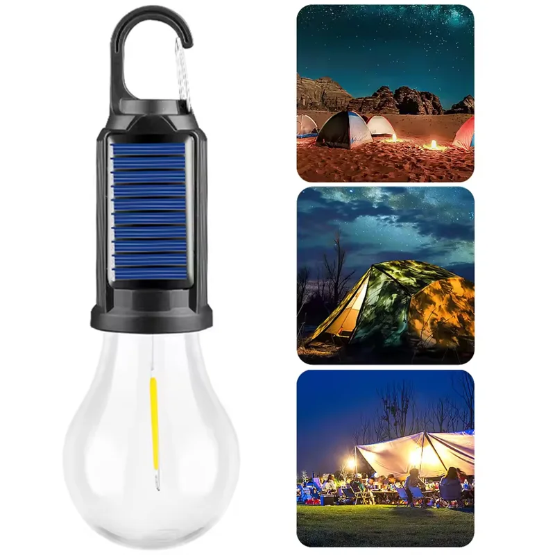 Solar Camping Lamp Bulbs Outdoor USB Charging Solar Powerd Hanging Lights Portable Tent Light Waterproof for Camping BBQ Decor Daniel’s Outdoor Company