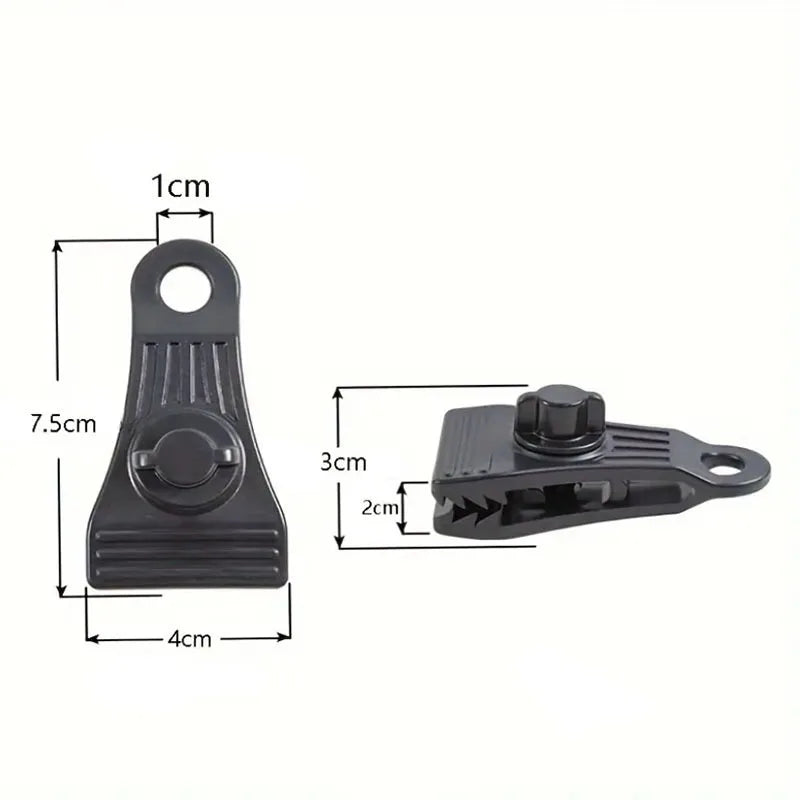 10Pcs Tarp Clips Heavy Duty Lock Grip Clamps Pool Cover Tent Fasteners Holder Windproof for Canopy Awnings Outdoor Camping Daniel’s Outdoor Company