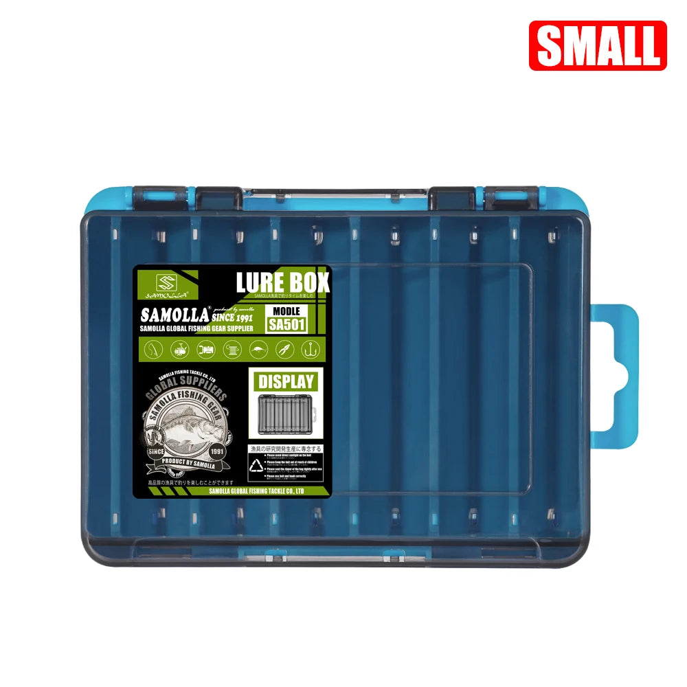 SAMOLLA Double-Sided Compact Tackle Box - Streamline Fishing with Durable, Versatile Organizer for Lures, Hooks, Baits Daniel’s Outdoor Company