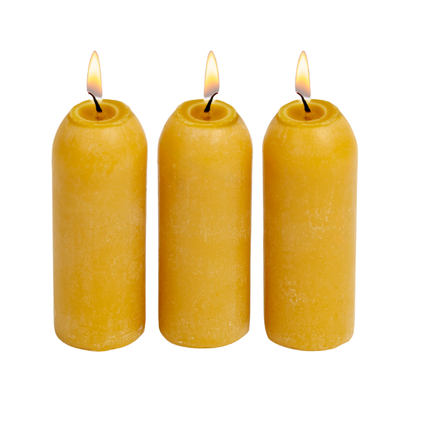 18-Hour Natural Beeswax Candles - 3 pack {Made in USA} UCOgear.com