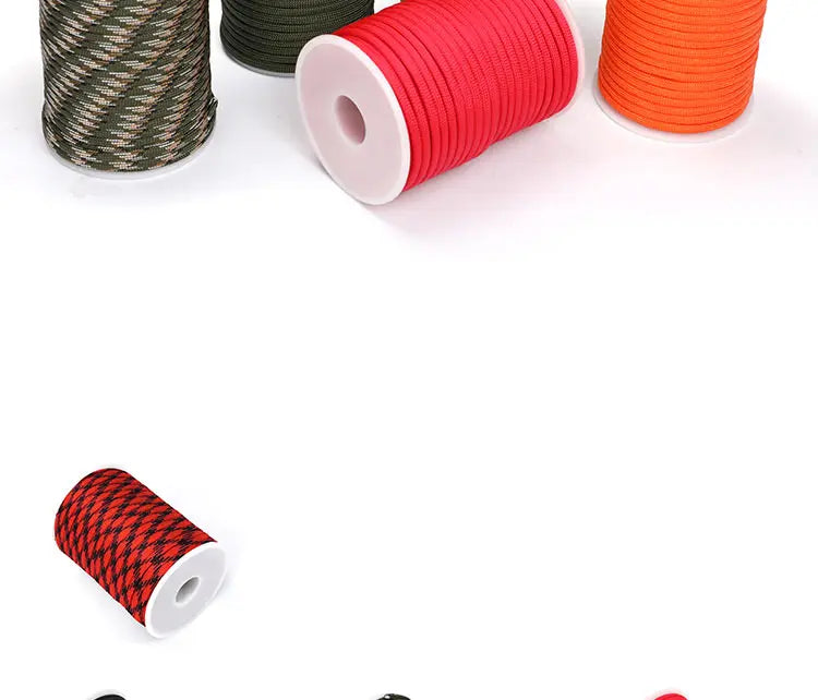 5M/15M/30M 7-Core 550 Paracord 4mm Parachute Cord Outdoor Camping survival Rope kit Umbrella Tent Lanyard Strap Clothesline Daniel’s Outdoor Company