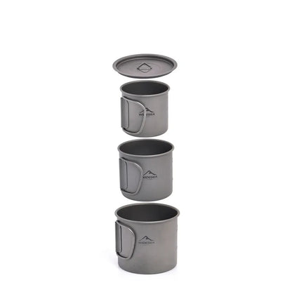 Widesea Camping Mug Titanium Cup Tourist Tableware Picnic Utensils Outdoor Kitchen Equipment Travel Cooking set Cookware Hiking Daniel’s Outdoor Company