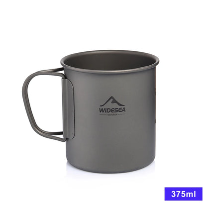 Widesea Camping Mug Titanium Cup Tourist Tableware Picnic Utensils Outdoor Kitchen Equipment Travel Cooking set Cookware Hiking Daniel’s Outdoor Company