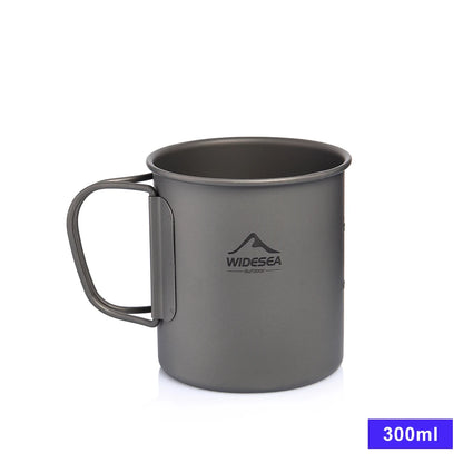 Widesea Camping Mug Titanium Cup Tourist Tableware Picnic Utensils Outdoor Kitchen Equipment Travel Cooking set Cookware Hiking Daniel’s Outdoor Company