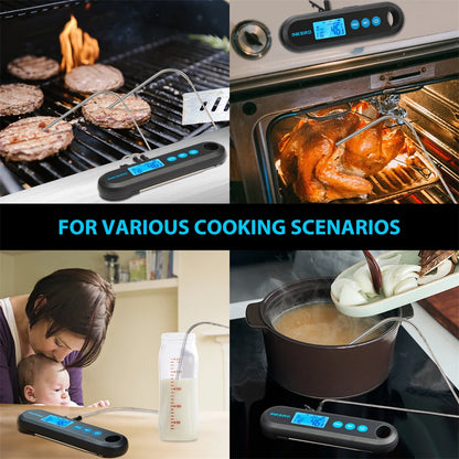 INKBIRD Digital Meat Thermometer With 2 External Probes IHT-2PB Backlight Display 2 Sec Instant Readout Bluetooth Rechargeable Daniel’s Outdoor Company