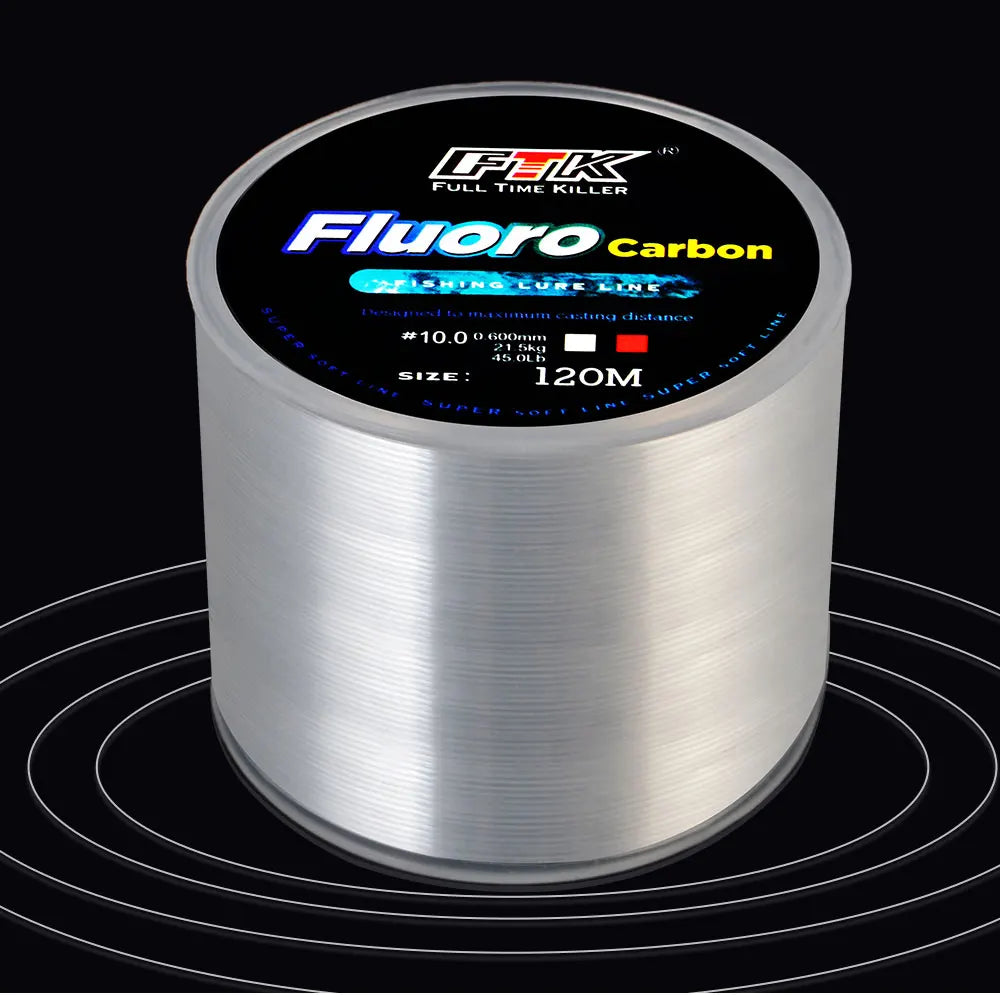 120M Fluorocarbon Coating Fishing Line 0.20mm-0.60mm 7.15LB-45LB Carbon Fiber Leader Line Fishing Lure Wire Sinking Line Japan Daniel’s Outdoor Company
