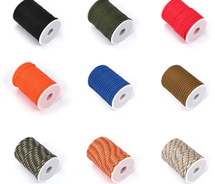 5M/15M/30M 7-Core 550 Paracord 4mm Parachute Cord Outdoor Camping survival Rope kit Umbrella Tent Lanyard Strap Clothesline Daniel’s Outdoor Company