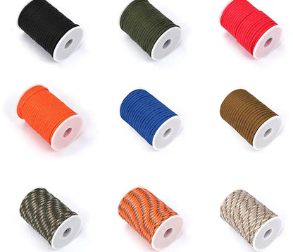 5M/15M/30M 7-Core 550 Paracord 4mm Parachute Cord Outdoor Camping survival Rope kit Umbrella Tent Lanyard Strap Clothesline Daniel’s Outdoor Company