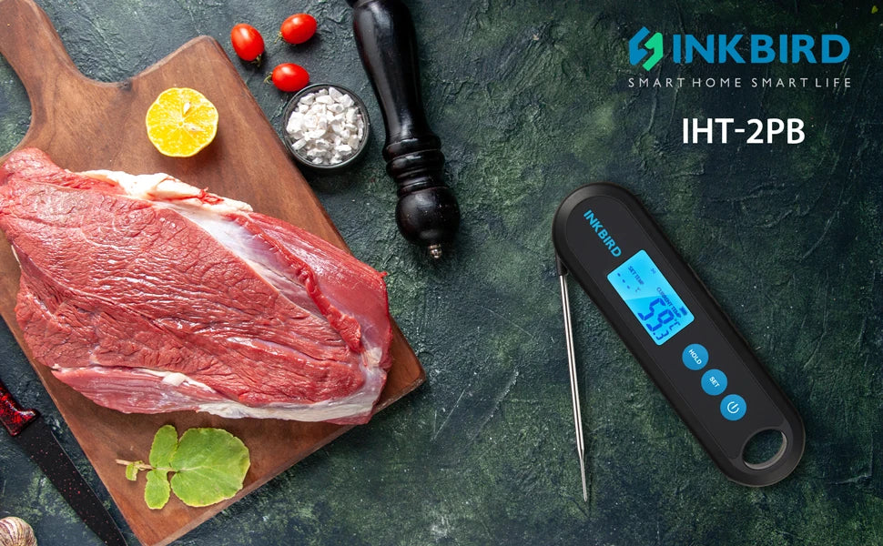 INKBIRD Digital Meat Thermometer With 2 External Probes IHT-2PB Backlight Display 2 Sec Instant Readout Bluetooth Rechargeable Daniel’s Outdoor Company