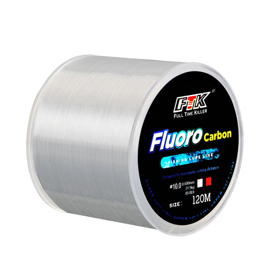 120M Fluorocarbon Coating Fishing Line 0.20mm-0.60mm 7.15LB-45LB Carbon Fiber Leader Line Fishing Lure Wire Sinking Line Japan Daniel’s Outdoor Company