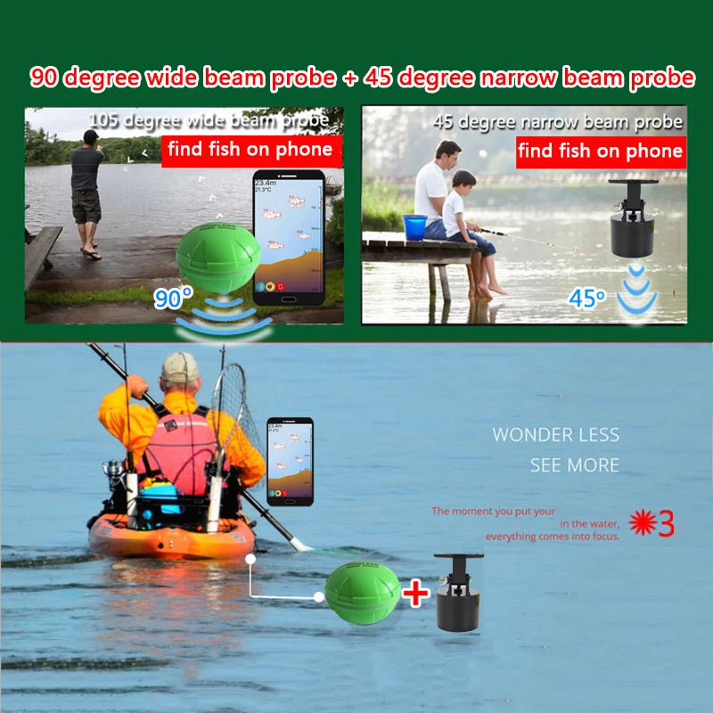 2025 New Design Brand New Smart Phone Fish Finder Sonar Android & IosFish Finder Bluetooth Intelligent Fish Visual Fishing Daniel’s Outdoor Company