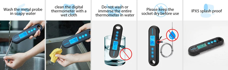 INKBIRD Digital Meat Thermometer With 2 External Probes IHT-2PB Backlight Display 2 Sec Instant Readout Bluetooth Rechargeable Daniel’s Outdoor Company