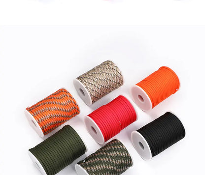 5M/15M/30M 7-Core 550 Paracord 4mm Parachute Cord Outdoor Camping survival Rope kit Umbrella Tent Lanyard Strap Clothesline Daniel’s Outdoor Company