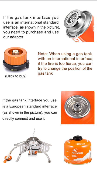 Widesea Camping Wind Proof Gas Burner Outdoor Strong Fire Stove Heater Tourism Equipment Supplies Tourist Kitchen Survival Trips Daniel’s Outdoor Company