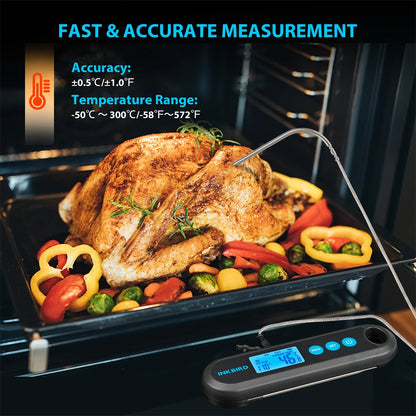 INKBIRD Digital Meat Thermometer With 2 External Probes IHT-2PB Backlight Display 2 Sec Instant Readout Bluetooth Rechargeable Daniel’s Outdoor Company