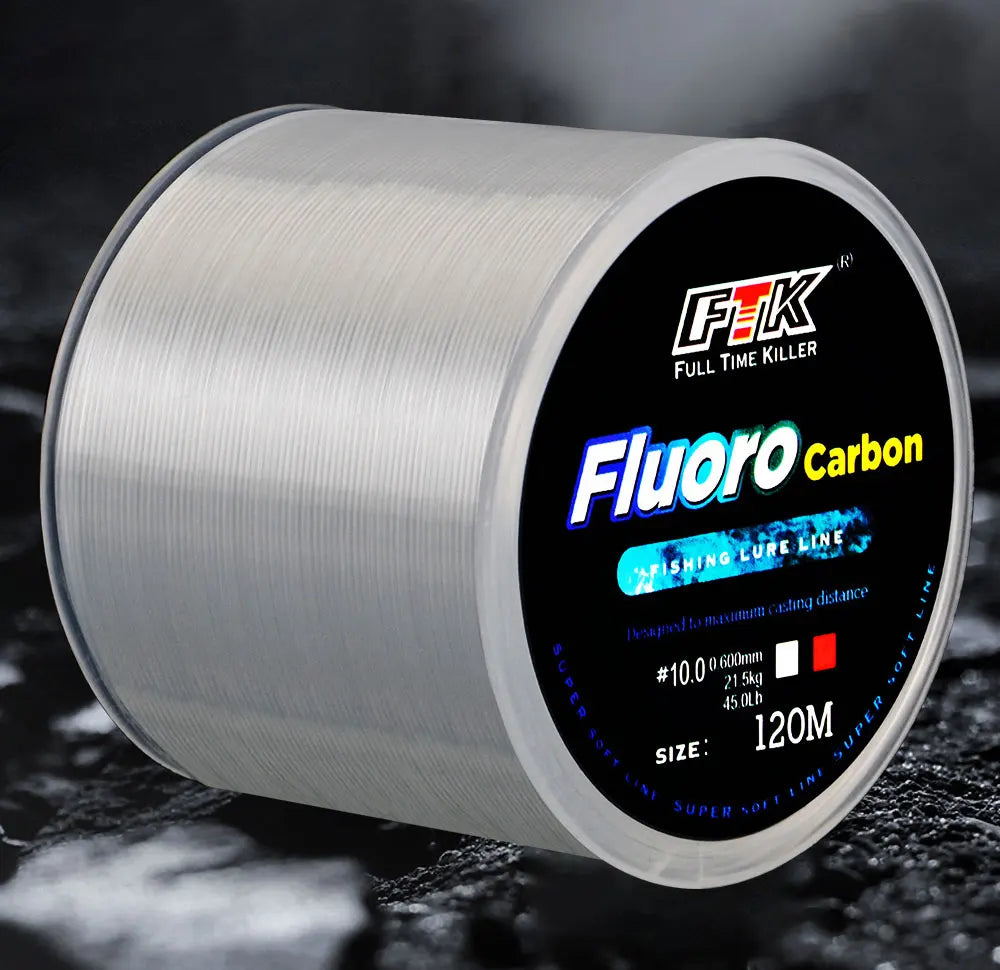 120M Fluorocarbon Coating Fishing Line 0.20mm-0.60mm 7.15LB-45LB Carbon Fiber Leader Line Fishing Lure Wire Sinking Line Japan Daniel’s Outdoor Company
