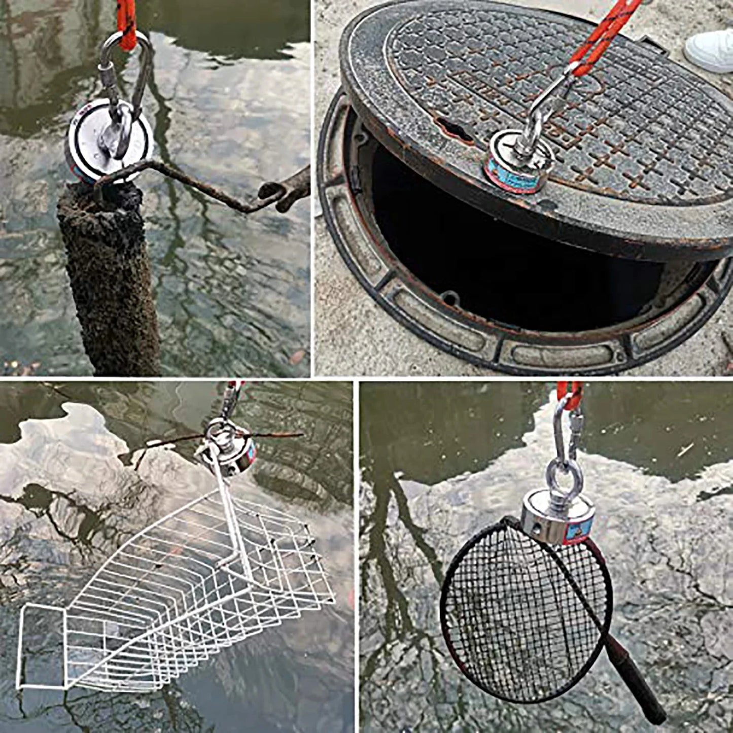 Double Sided 150KG to 500KG Round Neodymium Magnet Hook Salvage Magnet Sea Fishing Equipment Holder - Daniel’s Outdoor Company