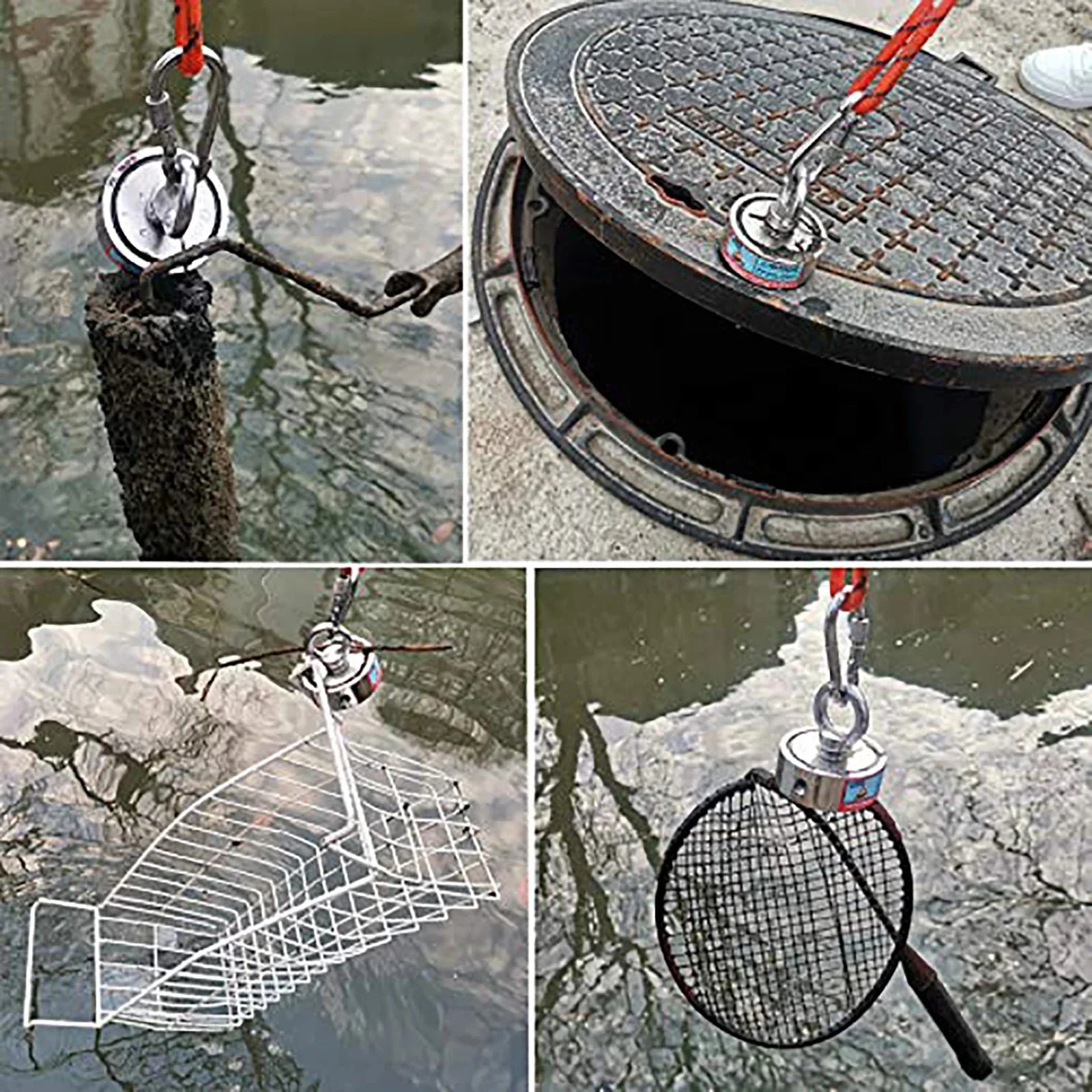 Double Sided 150KG to 500KG Round Neodymium Magnet Hook Salvage Magnet Sea Fishing Equipment Holder - Daniel’s Outdoor Company