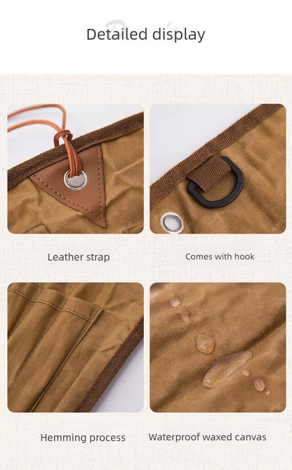 Portable Roll Up Pouch Bag Outdoor Camping Cutlery Storage Bag Cutlery Storage Water Resistant Case For Forks Spoons Chopstick Daniel’s Outdoor Company