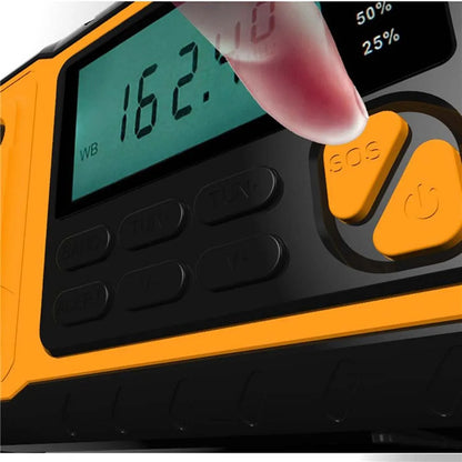 LOTOTG Portable Emergency Solar Power Radio Hand Crank Charging AM/FM Weather Radio Led Reading Flashlight Bank Phone Charger Daniel’s Outdoor Company