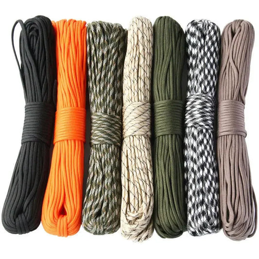 7-Cores 550 Paracord Rope 5 15 30 M Dia.4mm Cord For Outdoor Camping Survival Lanyard Parachute Hiking Tent Accessories Daniel’s Outdoor Company