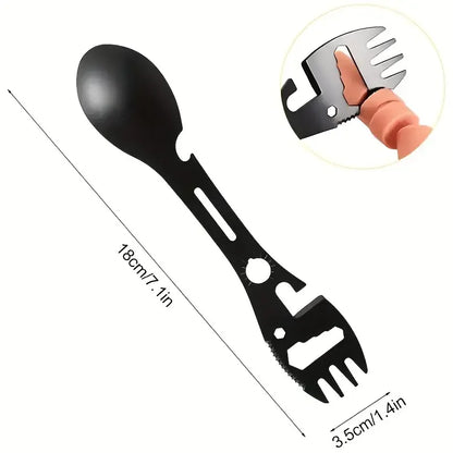 Outdoor Fork Spoon Versatile Outdoor Camping Tool Lightweight Fork Spoon Bottle Opener for Survival Tactical Utility for Easy Daniel’s Outdoor Company