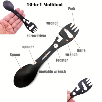 Outdoor Fork Spoon Versatile Outdoor Camping Tool Lightweight Fork Spoon Bottle Opener for Survival Tactical Utility for Easy Daniel’s Outdoor Company