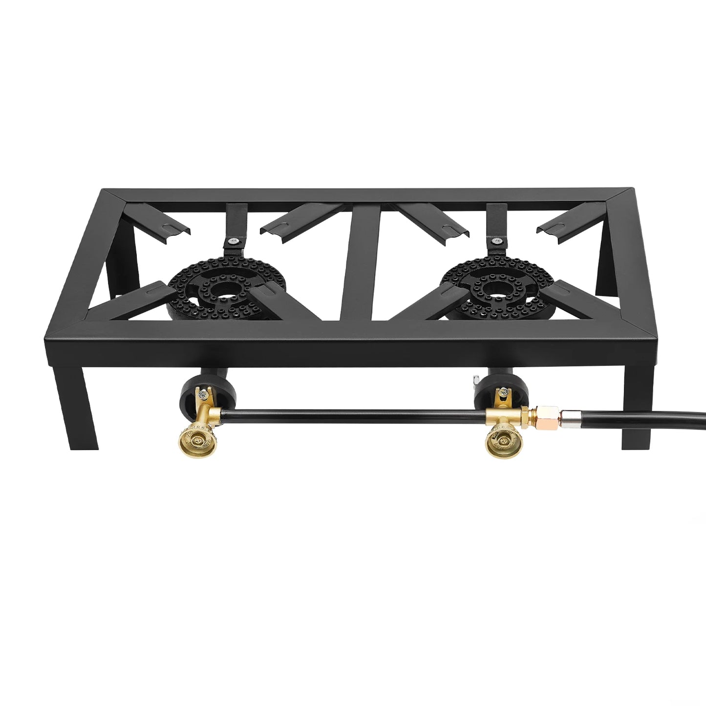 8000W Portable Double Burner Outdoor Gas Stove Propane Cooker with Adjustable 0-10Psi Regulator Hose for Patio Camping, BBQ Daniel’s Outdoor Company
