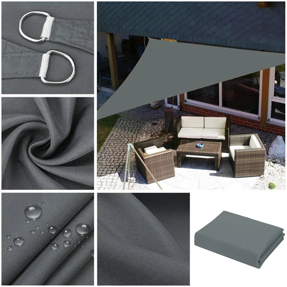 Triangle Sun Shade Sail Canopy UV Block Sunshade Sails Sunscreen for Outdoor Patio Garden Backyard Awning Sunsail with Free Rope Daniel’s Outdoor Company