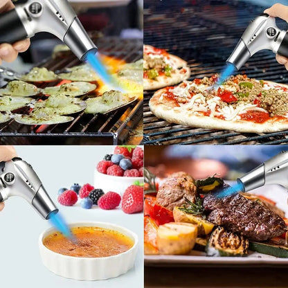 Adjustable Flame Refillable Kitchen Torch for Baking, BBQ, Brulee Creme, DIY Soldering - Butane Gas Not Included Daniel’s Outdoor Company
