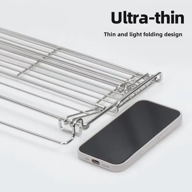 Outdoor Aluminum Table Side Storage Rack Hanging Mesh IGT Table Expansion Bracket Folding Table Extension Basket Folding Rack Daniel’s Outdoor Company