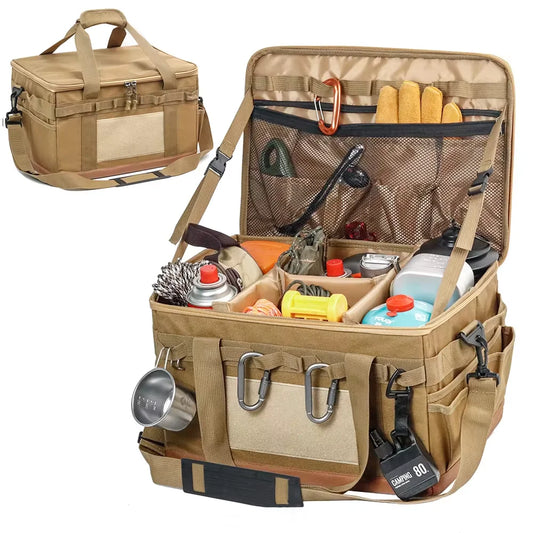 30L Camping Cooking Utensil Organizer Large Capacity Car Trunk Storage Bag Detachable Multifunctional Camping Stove Storage Case Daniel’s Outdoor Company