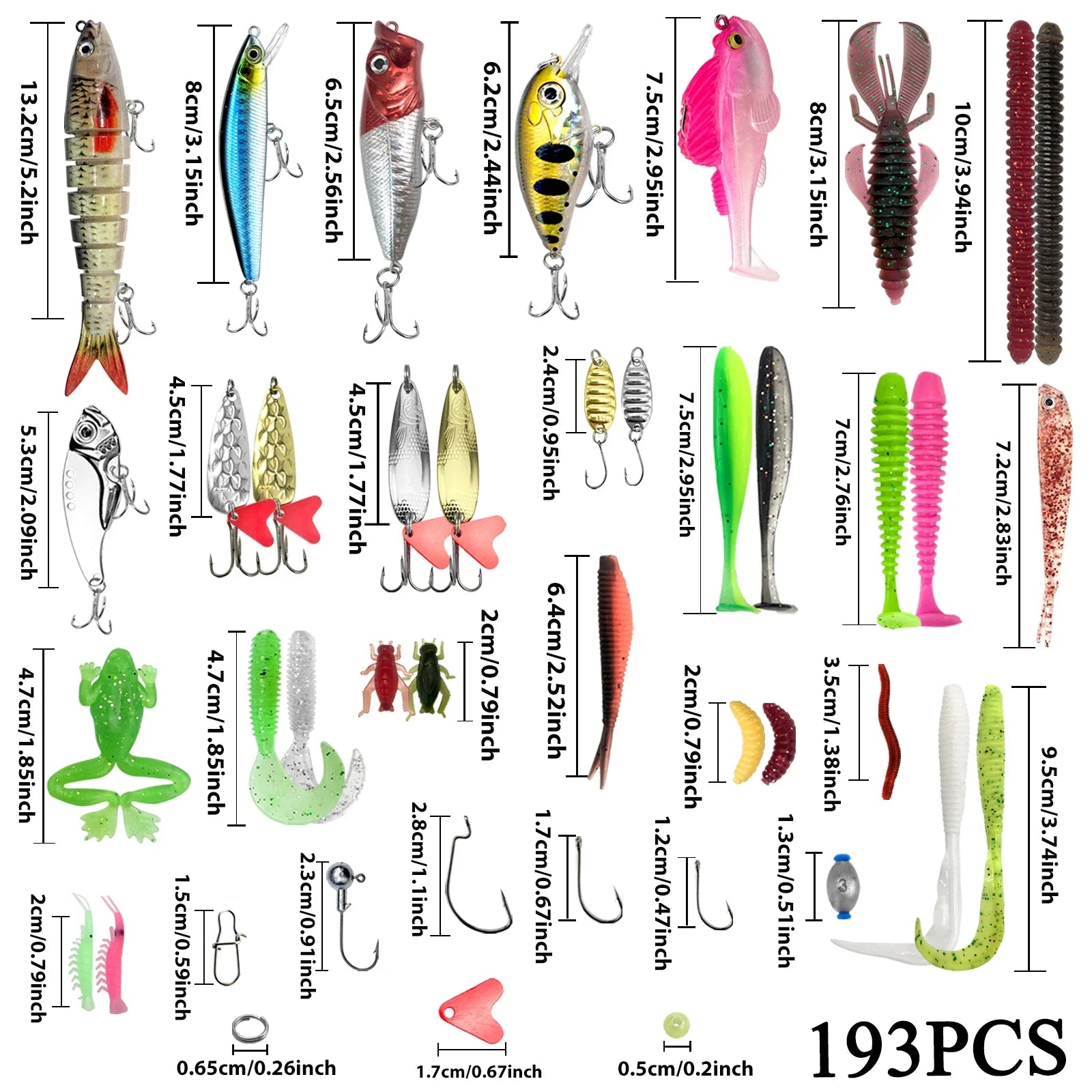 Fishing 83/133/193/239/409pcs Fishing Lure Kit For Trout/Pike/Bass Multi-Lure Fishing Set Layered Tackle Pro Gear Tackle Box Daniel’s Outdoor Company