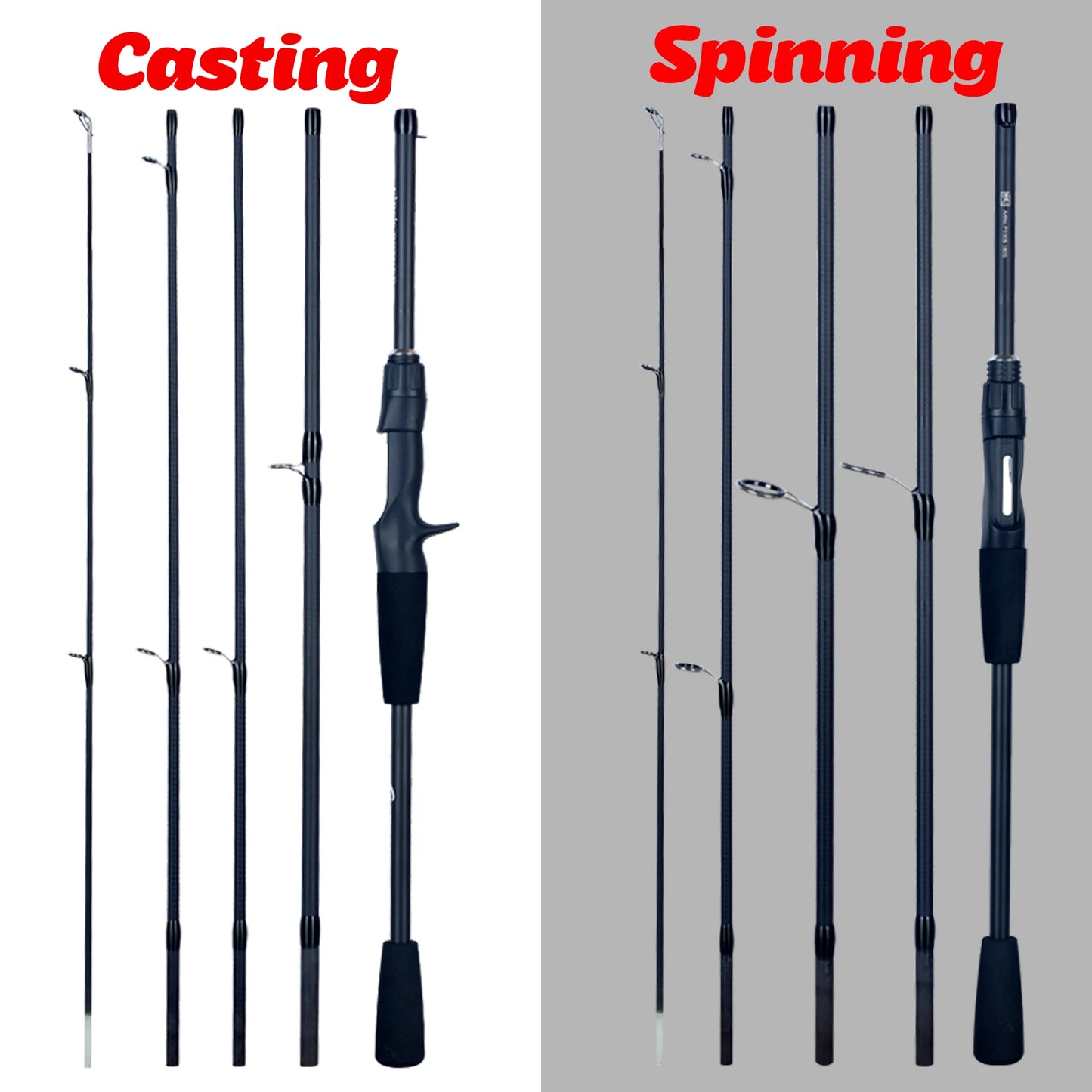 PHISHGER Spinning Baitcasting Travel Carbon Mini Goods For Fishing Rods Casting Weight 5-30g M Fast Ultralight Lure Trout Pole Daniel’s Outdoor Company
