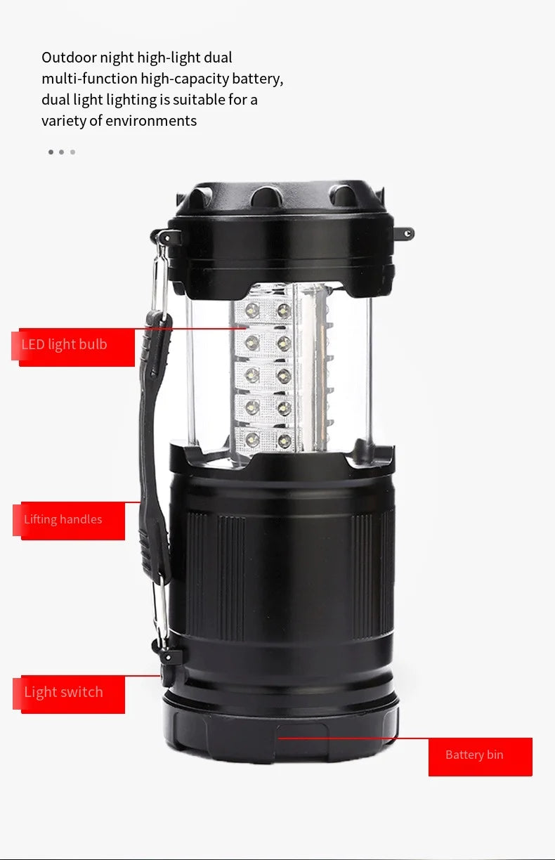 Mini Tent Lamp LED Portable Portable Lantern Telescopic Torch Camping Lamp Waterproof Emergency Light Outdoor camping available Daniel’s Outdoor Company