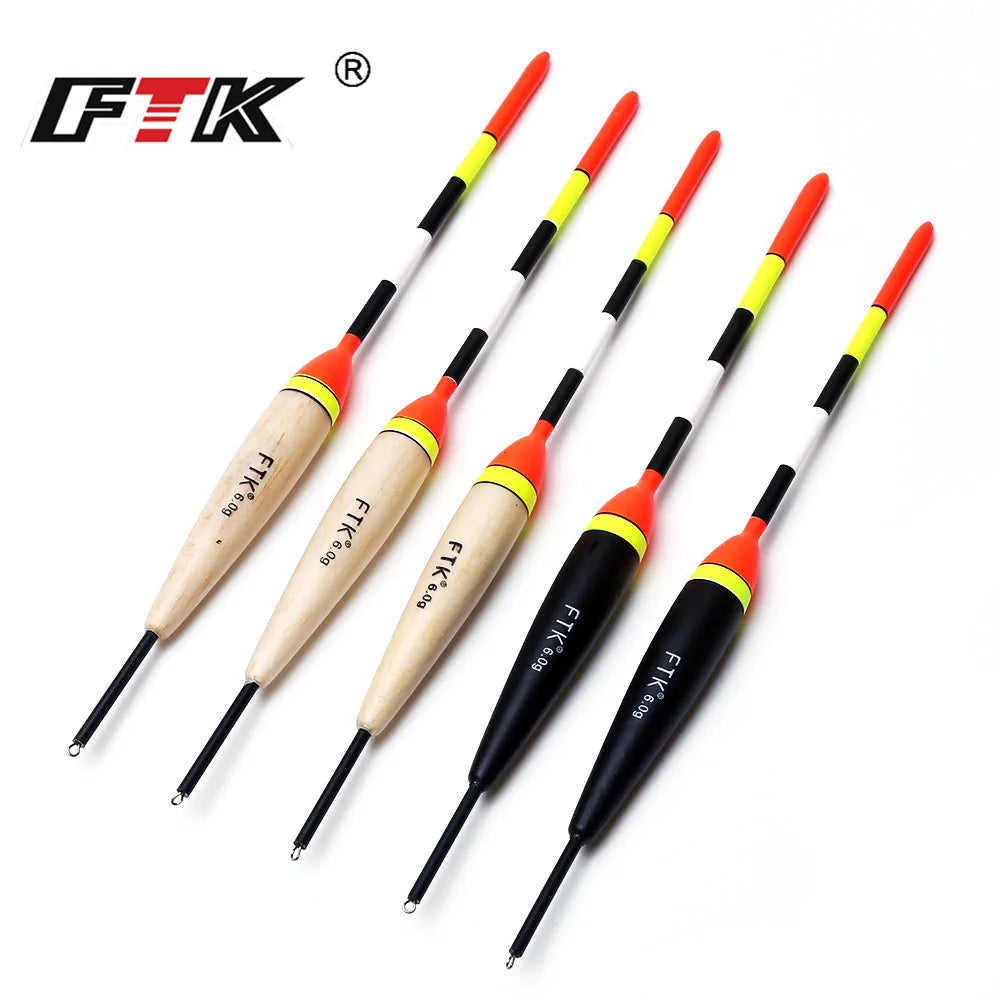 FTK 2g-6g Fishing Float Set 19-23cm 5pcs/pack Barguzinsky Professional Vertical Buoy Accessories Fishing Float Pesca Daniel’s Outdoor Company