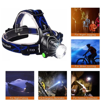 Powerful LED Headlamp USB Rechargeable Telescopic Zoomable Headlight Outdoor Waterproof Work Head Lamp High Lumen Head Torch Daniel’s Outdoor Company