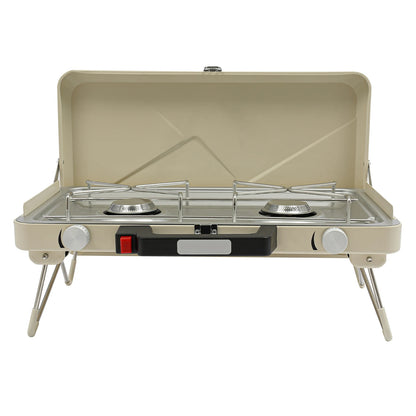 Camping Stove, 2-Burner Camping Stove, Portable Camping Stove for Outdoor Camping, Picnics, Hiking, Caravans, Motorhomes Daniel’s Outdoor Company