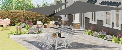 Triangle Sun Shade Sail Canopy UV Block Sunshade Sails Sunscreen for Outdoor Patio Garden Backyard Awning Sunsail with Free Rope Daniel’s Outdoor Company