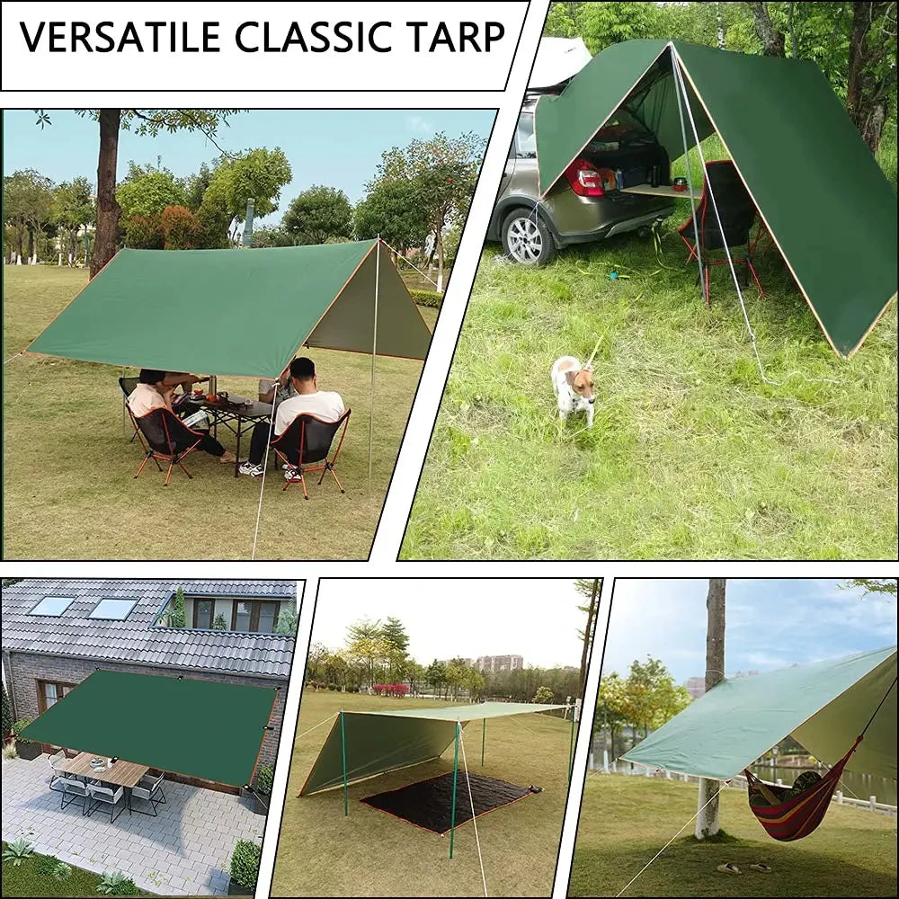 Camping Tarp Waterproof Tent Tourist Awning Shade Garden Canopy Beach Sunshade Outdoor Ultralight Sun Shelter Daniel’s Outdoor Company