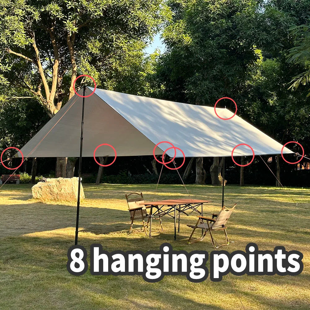 Camping Tarp Waterproof Tent Tourist Awning Shade Garden Canopy Beach Sunshade Outdoor Ultralight Sun Shelter Daniel’s Outdoor Company