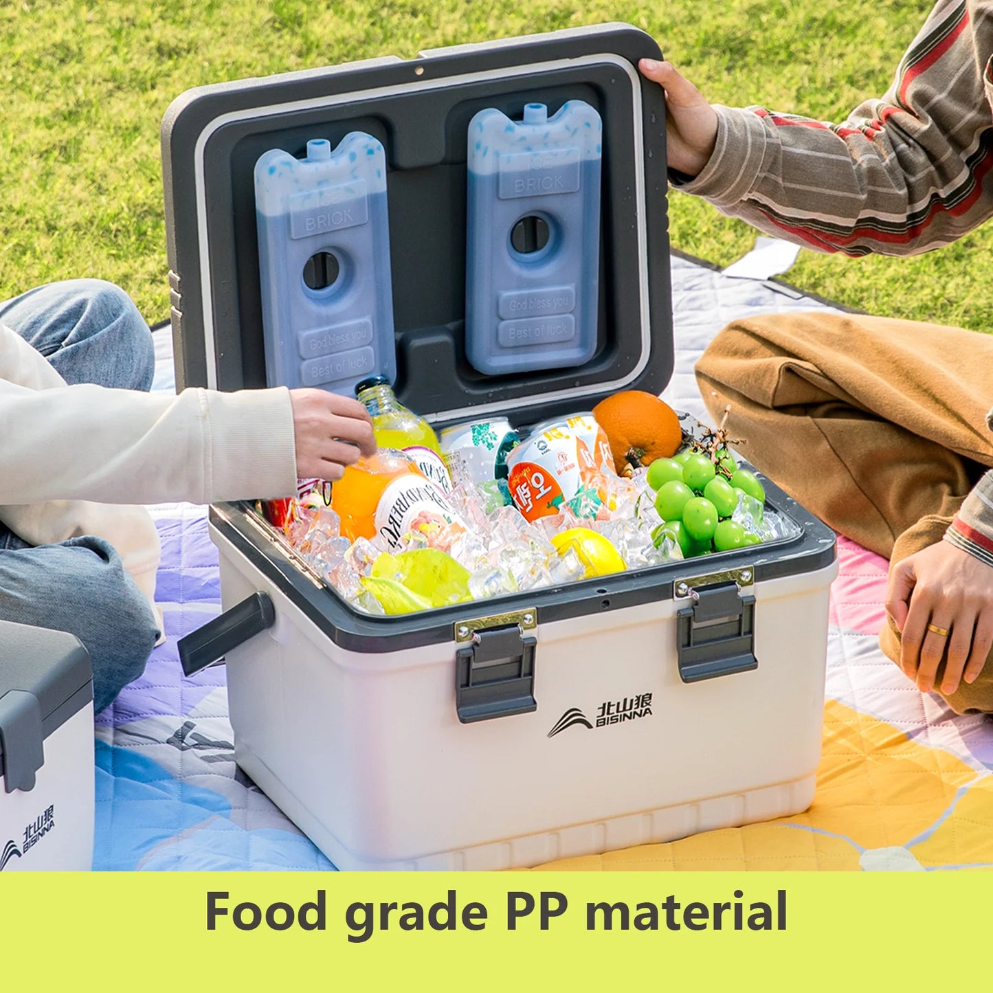 BISINNA Camping Ice Box Large Capacity Car Refrigerator Portable Cooler Box Outdoor Beach Fishing Picnic Barbecue Ice Bucket Daniel’s Outdoor Company