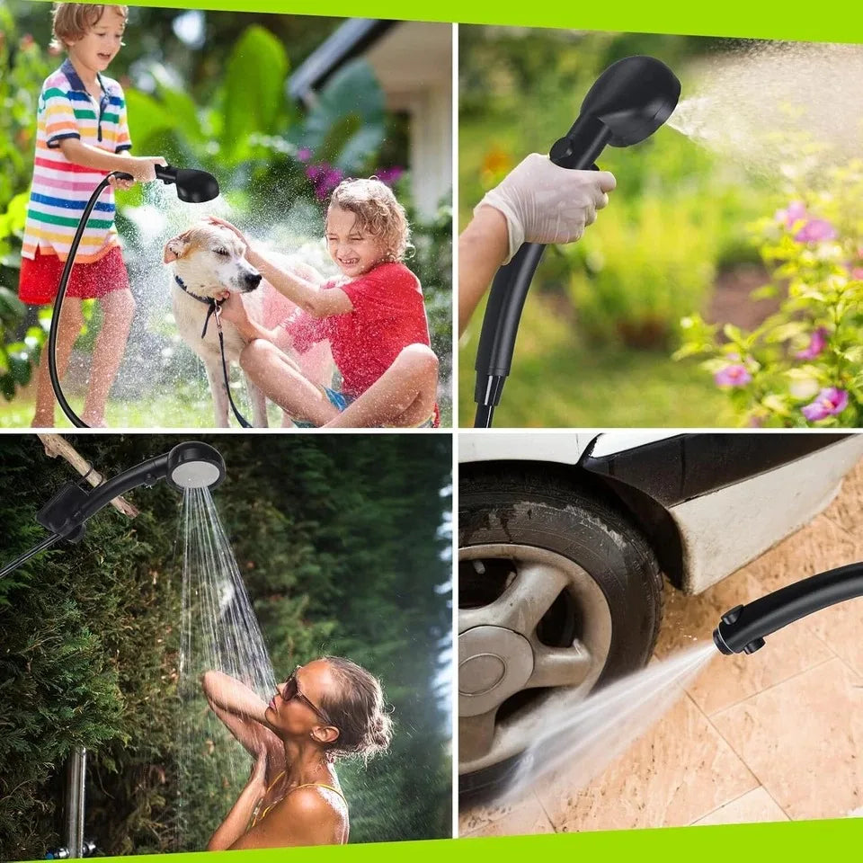 Portable Shower for Camping, 6000mAh Rechargeable Camping Shower, 4 Spray Modes Daniel’s Outdoor Company