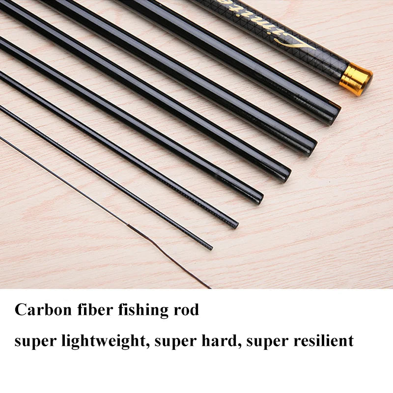 1pc Super Light Hard Carbon Fiber Hand Fishing Pole Telescopic Fishing Rod 3.6M/4.5M/5.4M/6.3M/7.2M Stream Rod Fishing Rod Daniel’s Outdoor Company