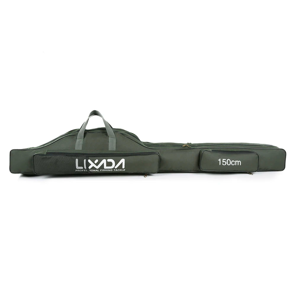 Lixada 100/130/150cm Fishing Bag Portable Folding Fishing Rod Reel Bag Fishing Tackle Carry Case Carrier Bag backpack fishing Daniel’s Outdoor Company