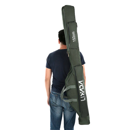 Lixada 100/130/150cm Fishing Bag Portable Folding Fishing Rod Reel Bag Fishing Tackle Carry Case Carrier Bag backpack fishing Daniel’s Outdoor Company