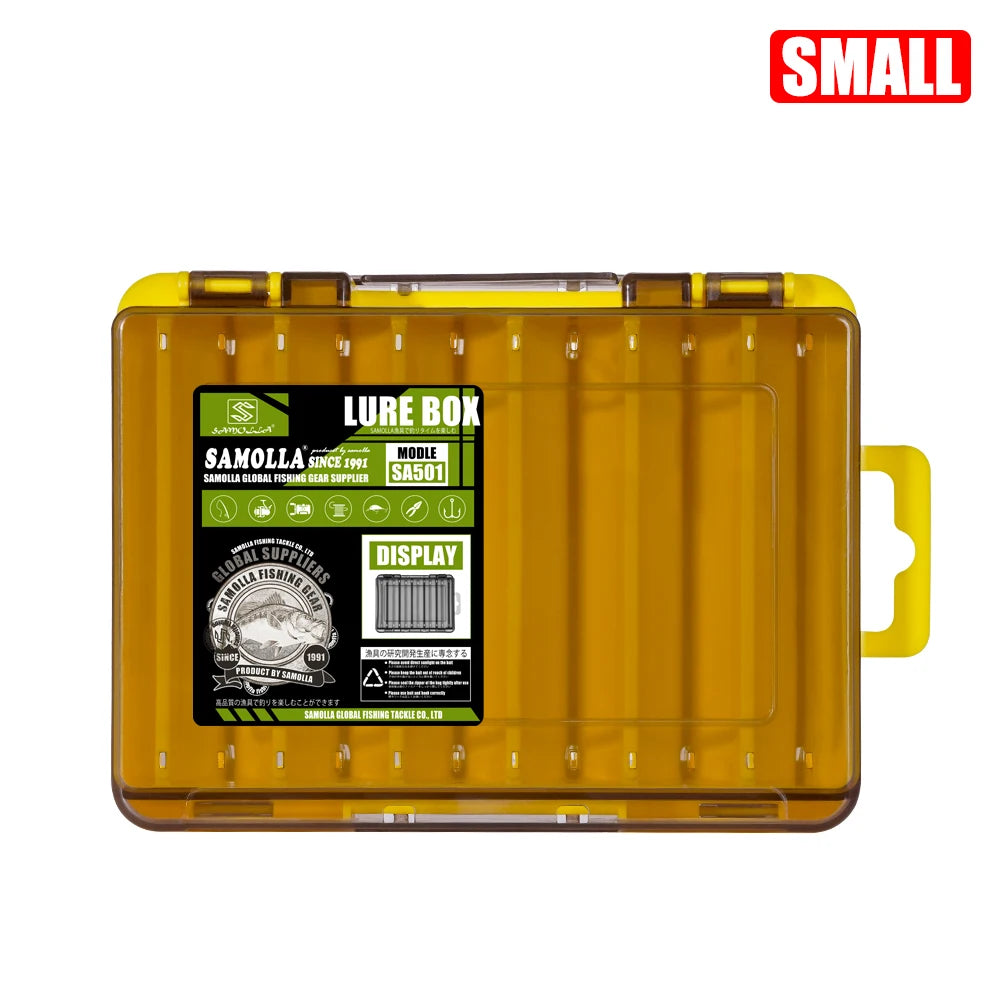 SAMOLLA Double-Sided Compact Tackle Box - Streamline Fishing with Durable, Versatile Organizer for Lures, Hooks, Baits Daniel’s Outdoor Company