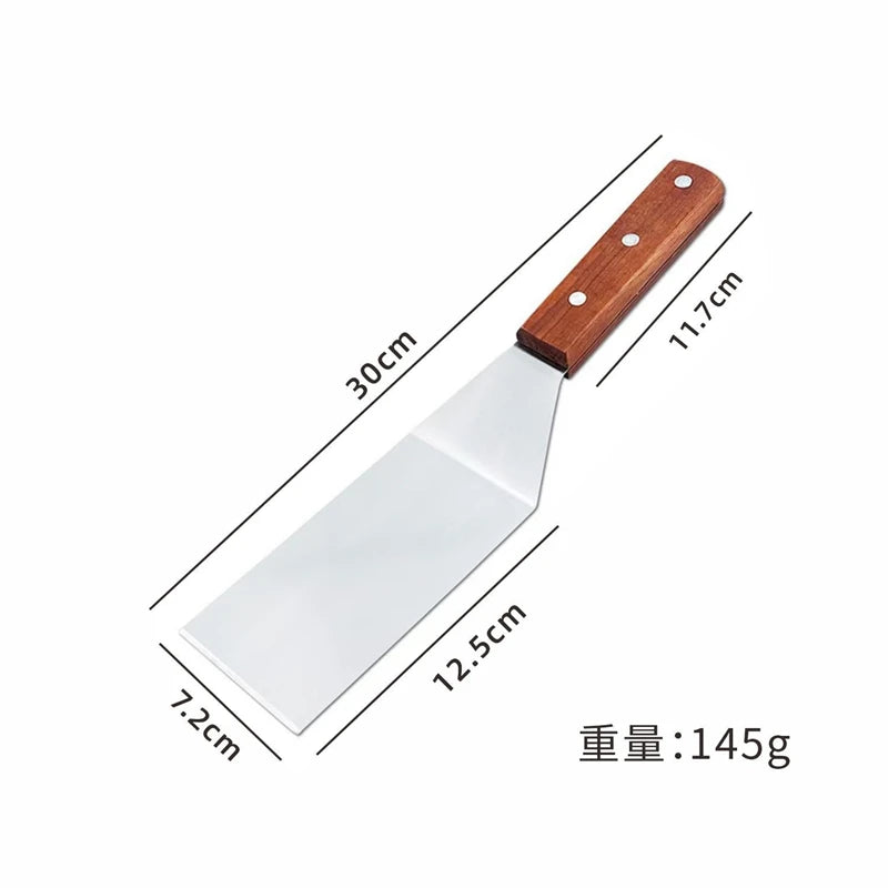 Stainless Steel Spatula and Grill Scraper Non Stick Durable Barbecue Cooking Tools Pizza Shovel Pancake Beef BBQ Utensils Daniel’s Outdoor Company