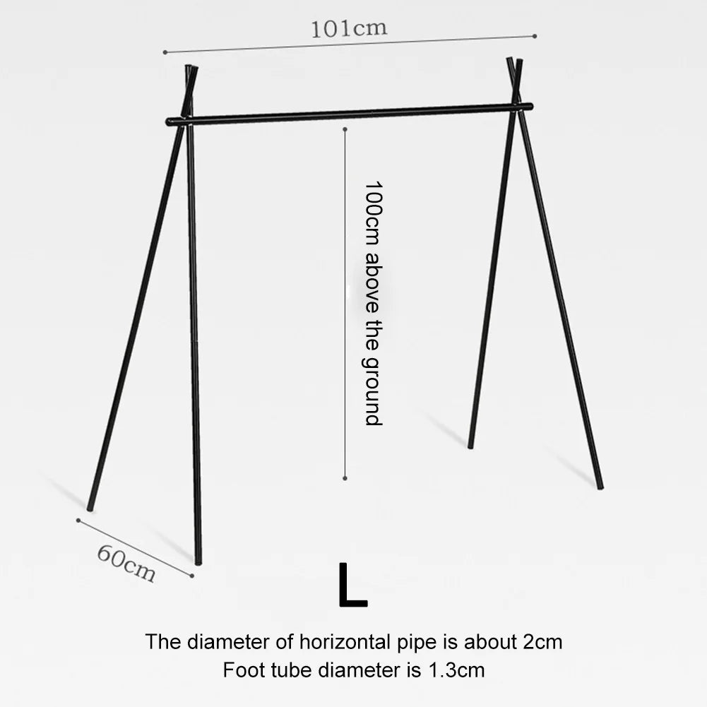 Foldable Camping Tripod Top Plate With Hanging Hole Camping Hanging Rack Top Plate High Strength Bending For BBQ Picnic Hiking Daniel’s Outdoor Company
