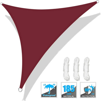Triangle Sun Shade Sail Canopy UV Block Sunshade Sails Sunscreen for Outdoor Patio Garden Backyard Awning Sunsail with Free Rope Daniel’s Outdoor Company